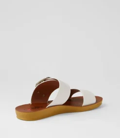 Women I LOVE BILLY Flats|Sandals-Koriemus White Sandals