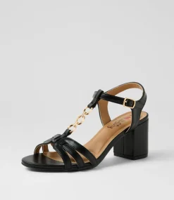 Women I LOVE BILLY Heels|Sandals-Korzon Black Sandals