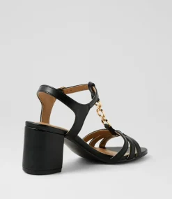Women I LOVE BILLY Heels|Sandals-Korzon Black Sandals