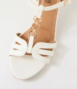 Women I LOVE BILLY Heels|Sandals-Korzon White Sandals