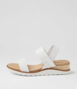 Women I LOVE BILLY Heels|Sandals-Kouby White Sandals