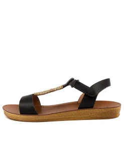 Women I LOVE BILLY Flats|Sandals-KOYSIE BLACK MIX