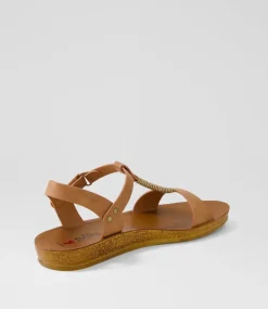 Women I LOVE BILLY Flats|Sandals-Koysie Tan Mix Sandals