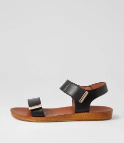 Women I LOVE BILLY Flats|Sandals-Krait Black Sandals
