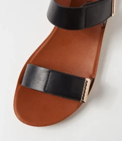 Women I LOVE BILLY Flats|Sandals-Krait Black Sandals