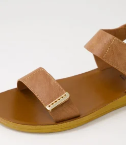 Women I LOVE BILLY Flats-Krait Tan Sandals