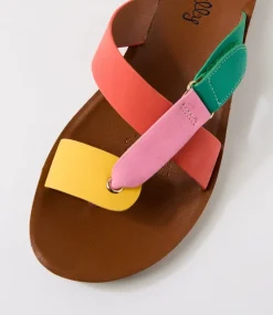 Women I LOVE BILLY Flats|Sandals-Kresto Bright Multi Sandals