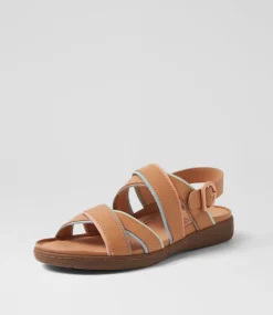 Women SUPERSOFT Flats|Sandals-Kristiie Camel Multi Sandals