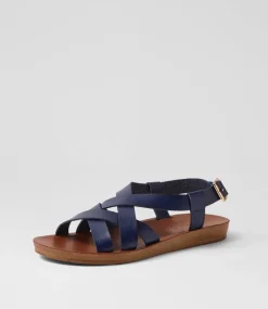 Women I LOVE BILLY Flats|Sandals-Krown Navy Sandals