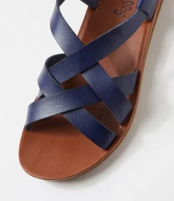 Women I LOVE BILLY Flats|Sandals-Krown Navy Sandals