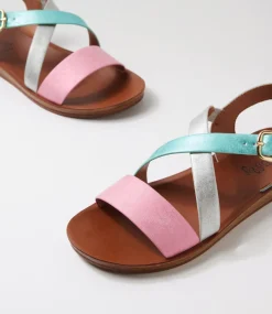 Women I LOVE BILLY Flats|Sandals-Kuzzin Metallic Dust Multi Sandals