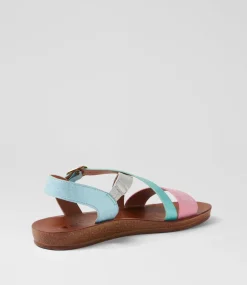 Women I LOVE BILLY Flats|Sandals-Kuzzin Metallic Dust Multi Sandals