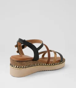 Women I LOVE BILLY Heels|Sandals-Lacie Black Bronze Sandals