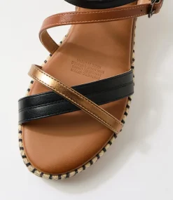 Women I LOVE BILLY Heels|Sandals-Lacie Black Bronze Sandals