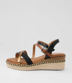 Women I LOVE BILLY Heels|Sandals-Lacie Black Bronze Sandals
