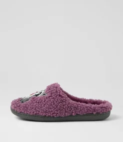 Women I LOVE BILLY Flats-Lacoon Mauve Multi Slippers
