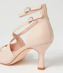 Women TOP END Heels|Sandals-Lanyey Nude Leather Sandals