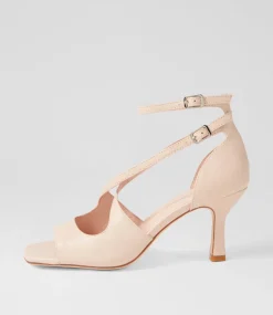 Women TOP END Heels|Sandals-Lanyey Nude Leather Sandals