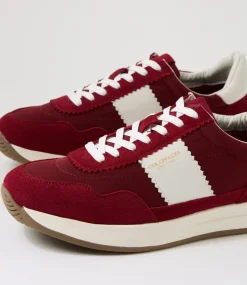 COLORADO Sneakers|Casuals-Larny Maroon Suede Nylon Sneakers