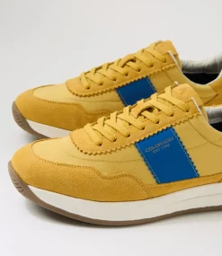 COLORADO Sneakers|Casuals-Larny Yellow Blue Suede Nylon Sneakers