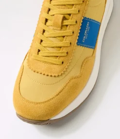 COLORADO Sneakers|Casuals-Larny Yellow Blue Suede Nylon Sneakers
