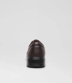 ROC Senior School Shoes-Larrikin Senior Brown Leather Lace Up Shoes