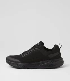 COLORADO Sport School Shoes|Senior School Shoes-Lasser Snr B Black Knit Sneakers