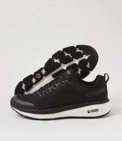 COLORADO Sport School Shoes|Senior School Shoes-Lasser Snr G Black White Knit Sneakers