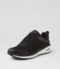 COLORADO Sport School Shoes|Senior School Shoes-Lasser Snr G Black White Knit Sneakers