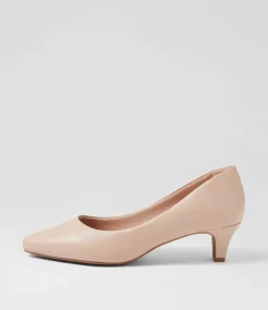 Women SUPERSOFT Dress|Comfort-Lateley Nude Leather Heels