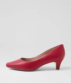Women SUPERSOFT Dress|Comfort-Lateley Ruby Leather Heels