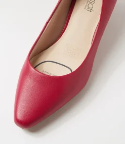 Women SUPERSOFT Dress|Comfort-Lateley Ruby Leather Heels