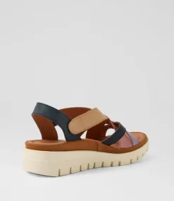 Women DIANA FERRARI Heels|Flats-Launie Berry Leather Sandals