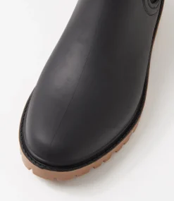 Women DIANA FERRARI Boots-Laurina2 Black Ankle Gumboots