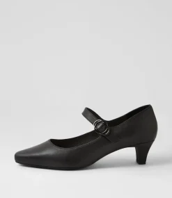 Women SUPERSOFT Comfort|Mary Janes-Lays Black Leather Mary Jane Heels