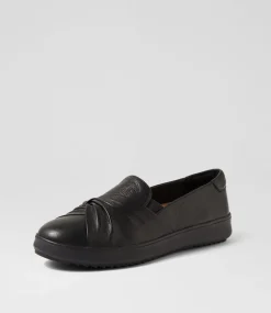 Women SUPERSOFT Comfort|Sneakers-Lazzi Black Leather Sneakers