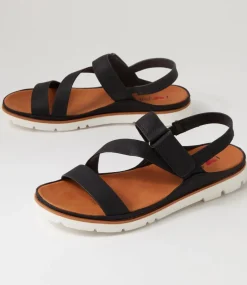Women I LOVE BILLY Flats|Sandals-Leilas Black Sandals