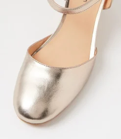 Women DIANA FERRARI Heels-Leisal Champagne Cork Leather Heels