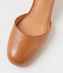 Women DIANA FERRARI Heels-Leisal Dark Tan Cork Leather Heels