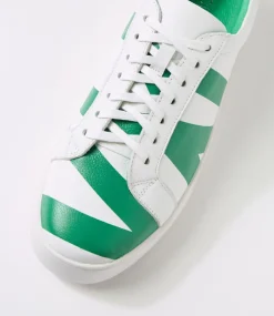 Women TOP END Sneakers-Lenny White Emerald Multi Sneakers