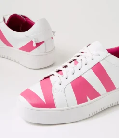 Women TOP END Sneakers-Lenny White Fuchsia Multi Sneakers