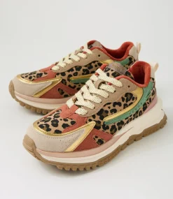 Women BLOWFISH Sneakers-Leo Leopard Microsuede Sneakers