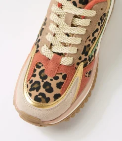 Women BLOWFISH Sneakers-Leo Leopard Microsuede Sneakers