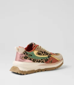 Women BLOWFISH Sneakers-Leo Leopard Microsuede Sneakers