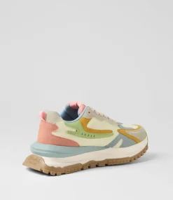 Women BLOWFISH Sneakers-Leo Pistachio Multi Microsuede Sneakers