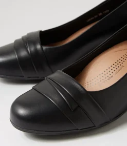 Women SUPERSOFT Dress|Comfort-LERINI SU BLACK LEATHER