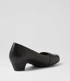 Women SUPERSOFT Dress|Comfort-LERINI SU BLACK LEATHER