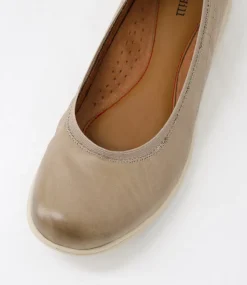 Women COB HILL Wedges|Flats-Lidia Ballet Light Tan Nubuck Flat Shoes