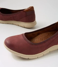 Women COB HILL Wedges|Flats-Lidia Ballet Redwood Nubuck Flat Shoes