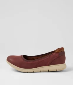 Women COB HILL Wedges|Flats-Lidia Ballet Redwood Nubuck Flat Shoes